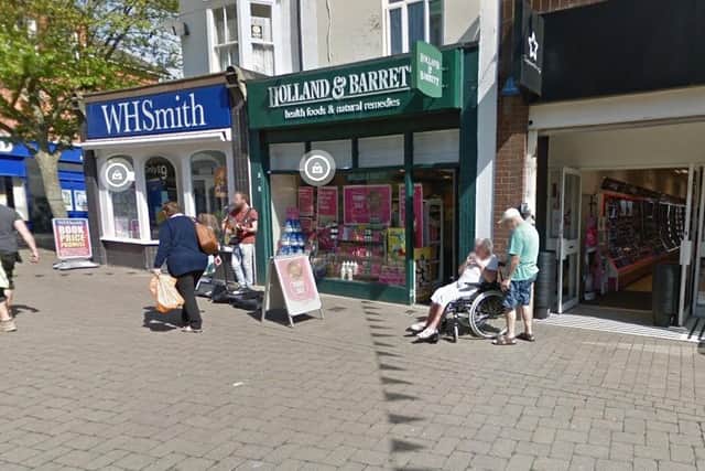 Holland and Barrett in High Street, Littlehampton, has closed for good. Pic: Google Maps