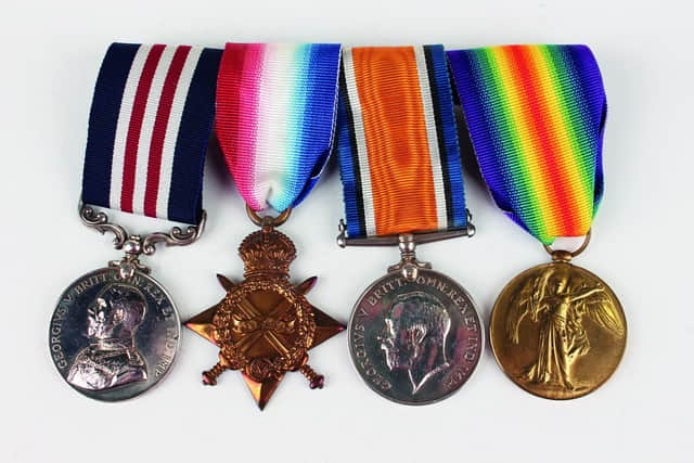 Nursing Sister Annie Alexander's medals and awards.