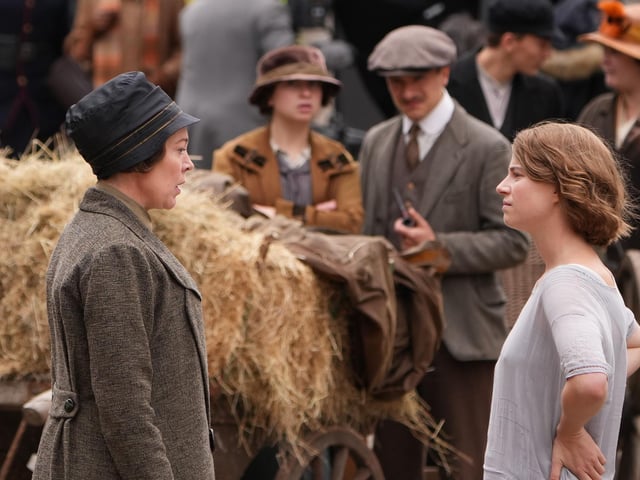 Filming continues in Arundel for Wicked Little Letters, starring Olivia Colman and Jessie Buckley. Photo: Eddie Mitchell