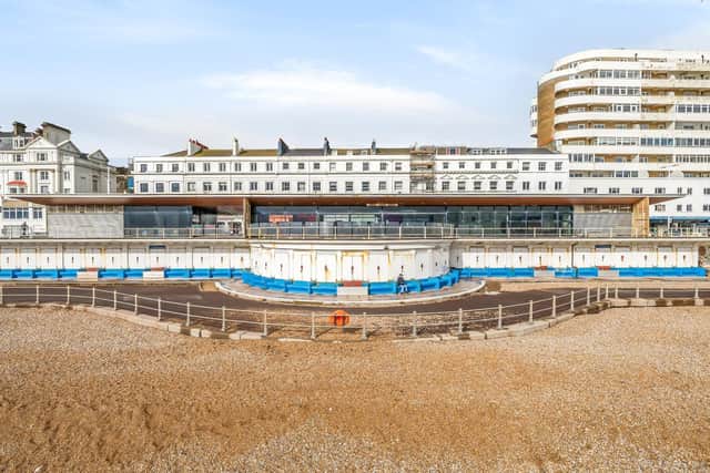 Marina Pavilion on St Leonards seafront. Picture taken in March 2024. Image: Sea Change Sussex