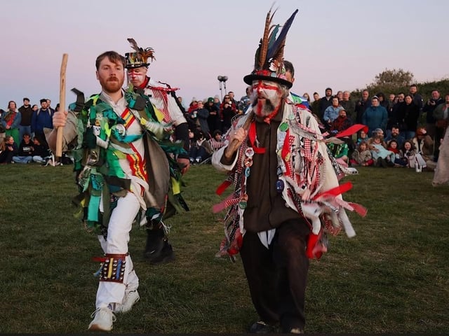 Dancing the sun up at Hastings on May Day