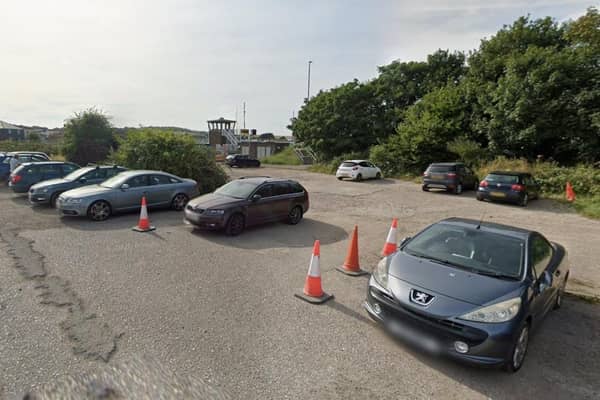 Railway Approach car park at The Marine Workshops, Newhaven, will be closed for several days. Photo: Google Street View