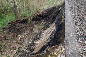 Southern released this photo of the landslip between Hassocks and Burgess Hill