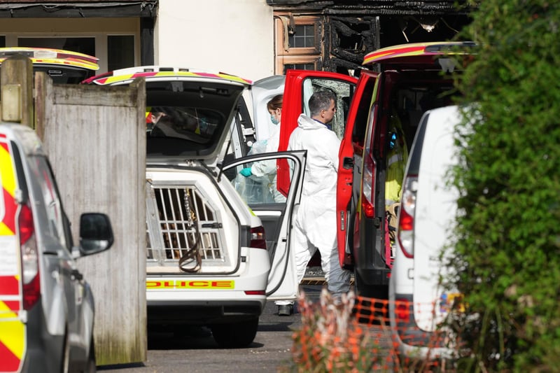 10 fire engines called to major blaze across Surrey border