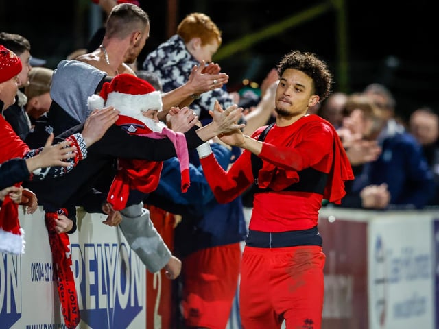 Action from Eastbourne Borough's brilliant 5-2 win away at Dover Athletic in the National League South