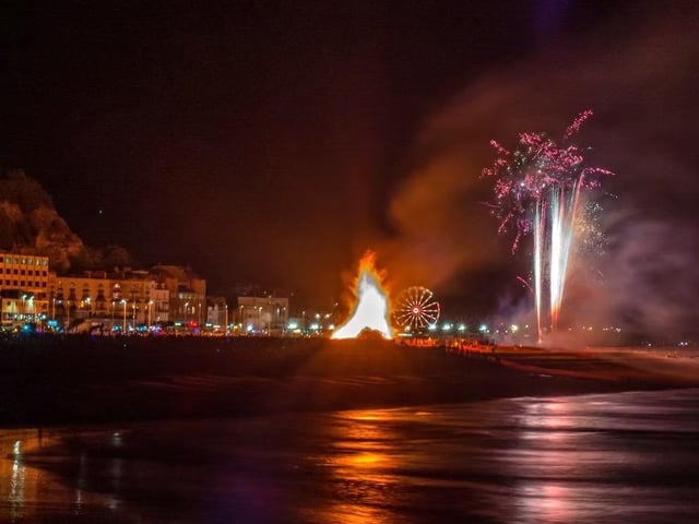 Hastings bonfire and fireworks. Pics by Brian Bailey