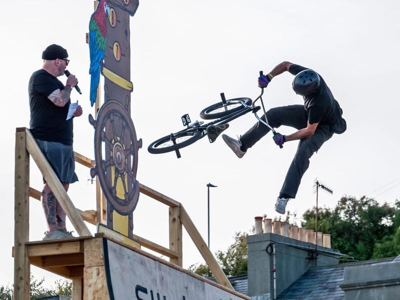 The Swatch Beach Best Trick on Hastings seafront, part of Source Park's BOH on September 5. Photo by Brian Bailey.