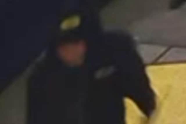 Police are keen to establish the identity of the man in the photo and believe they may be able to help with their enquiries. Picture courtesy of Sussex Police