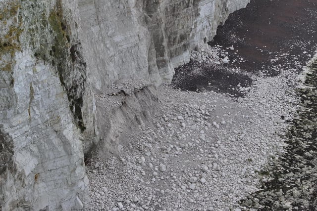 There has been another cliff fall on the border of Saltdean and Telscombe