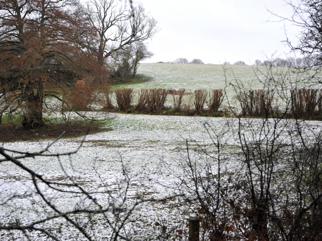 Snowfall in and around Billingshurst, West Sussex. Pic S Robards SR2303081