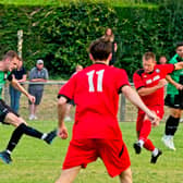 Hassocks FC in pre-season action against Burgess Hill | Picture: Chris Neal