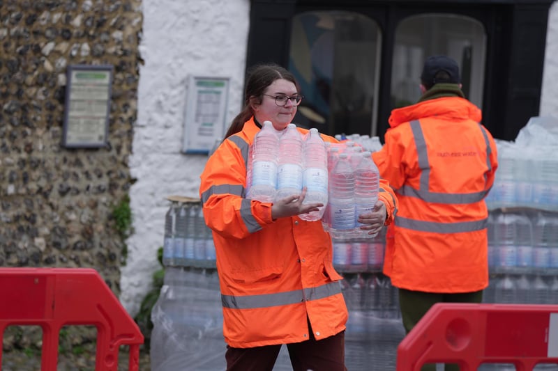 Hundreds of properties in East Sussex are currently affected by water outages.