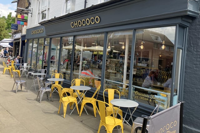 Chococo in Carfax, Horsham, is rated 4.4 out of five from 213 Google reviews. One reviewer said: 'Great choice of ice cream flavours.'