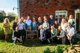 Trustees and leaders from The Fonthill Foundation were at Jamie's Farm Lewes on Friday, October 2, to unveil a new house sign for Fonthill Farmhouse. Photo: Jamie's Farm