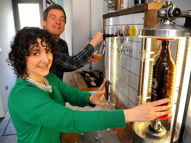 Beer No Evil, in Brighton Road, Worthing, was opened by Gemma Clegg and Gareth Harries in October 2018, fulfilling a long-held dream. The tap room has been named among the best and brightest bottle shops across the UK.