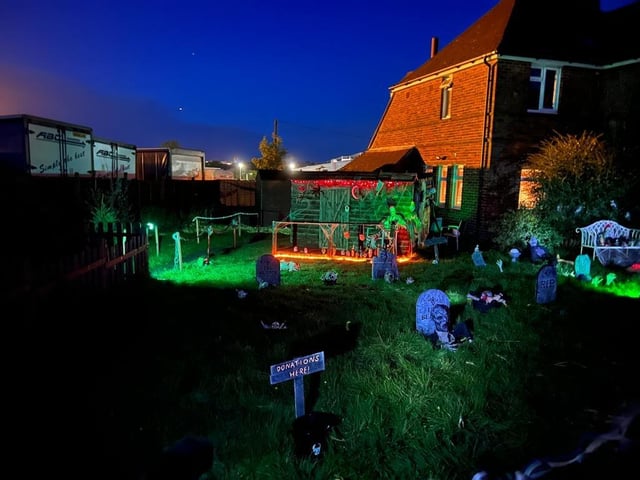 The living dead are rising from the lawn of this St Leonards house
