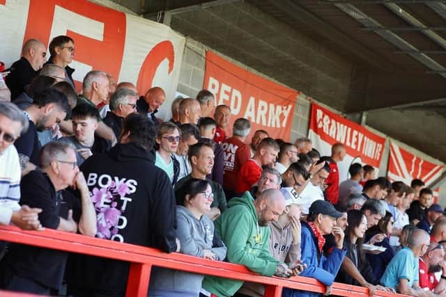 Crawley Town lost 3-1 to Cheltenham Town at the Broadfield Stadium | Picture: Thomas Forbes @thomasforbes_photography