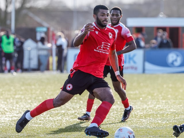 Action from Eastbourne Borough's 2-0 Ntional League South win against Slough Town at Priory Lane