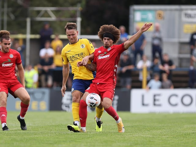 Action from Worthing's win at St Albans in National League South