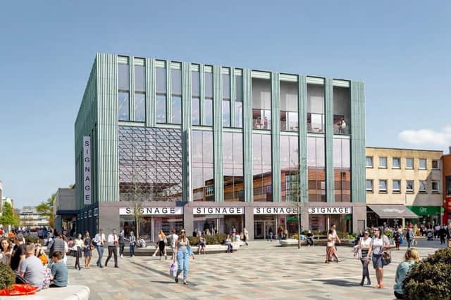Proposed new look for the Decathlon building