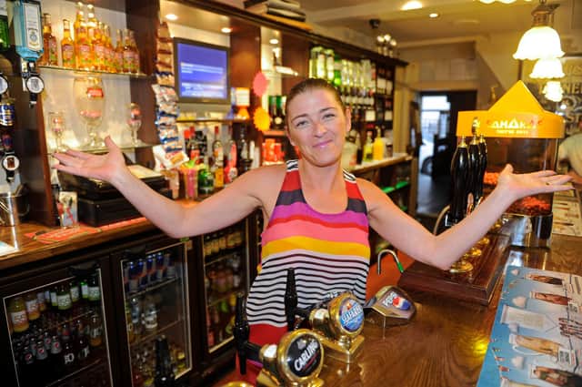 Inside The Brewers Arms pub in Milton in 2012. Pictured: Jo Clarke-Johnstone who is the landlady. Picture: Ian Hargreaves  (122917-3)
