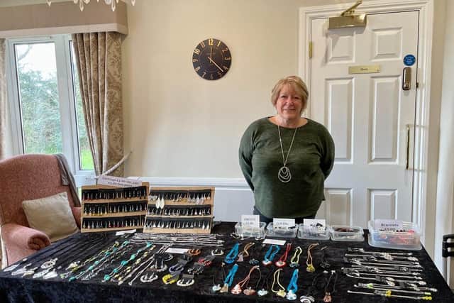 A stallholder at the care home