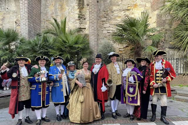 Town crier Jane Smith wins 'best dressed' in Hastings competition