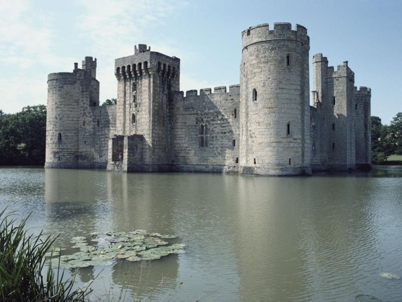 Bodiam Castle is a 14th-century moated castle near Robertsbridge in East Sussex. It was built in 1385 by Sir Edward Dalyngrigge, a former knight of Edward III, with the permission of Richard II, ostensibly to defend the area against French invasion during the Hundred Years' War.