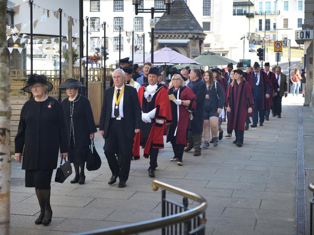 Hastings' Proclamation: The Mayor of Hastings, Cllr James Bacon, read the local Proclamation of the new King at 3pm on Sunday 11 September in Queens Square.