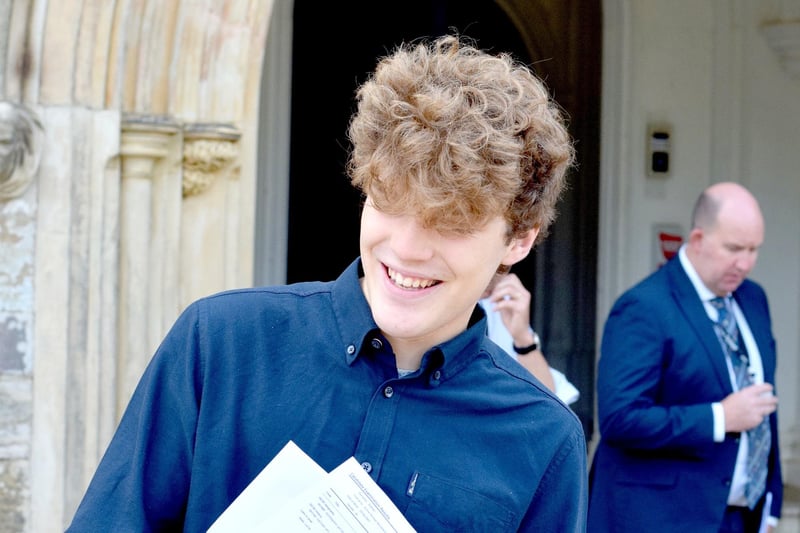 Students at Battle Abbey School celebrated another year of top A-level results. Picture: Contributed