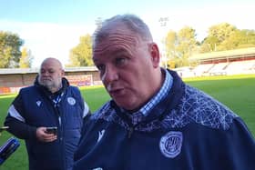 Steve Evans in his post-match interview
