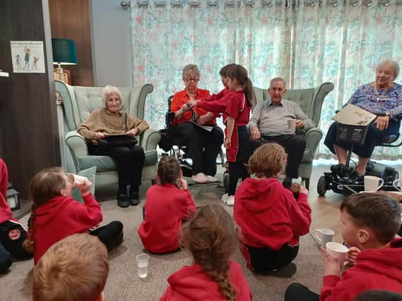 Students from Chichester Free School paid a visit the residents of Chichester Grange Care Home.