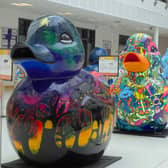 The colourful duck creations are up for auction this week