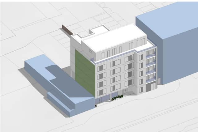 Impression of what the block of flats could look like if approved and built