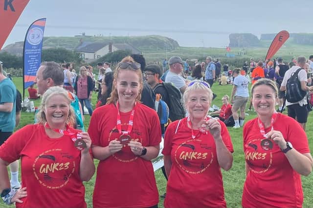 Burgess Hill Runners at the Great North Run - Helen Pratt, Ella Stanbrook, Kim Gow and Viv Smith | Picture supplied by Ella Stanbrook