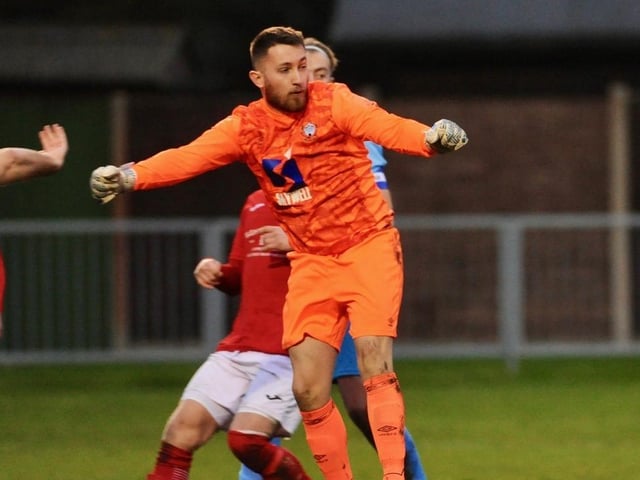 Action from Arundel FC's 2-1 win at home to Worthing United in the SCFL division one