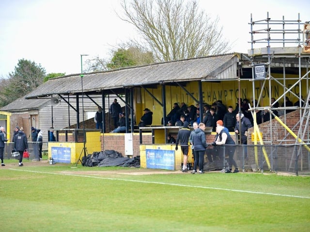 Action from Littlehampton Town's 3-2 Isthmian League win over Haywards Heath Town at The Sportsfield