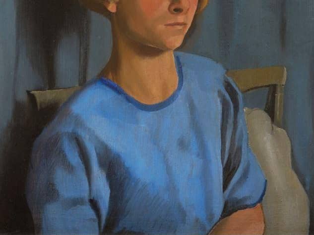 Dorothy Hepworth, Girl in Blue, undated, oil on canvas © Dorothy Hepworth Estate. Image courtesy Private Collection