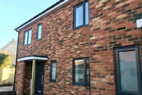 Two new two-bedroom council houses have been completed in Leconfield Road, Lancing, for families in need of somewhere to live. Photo: Adur District Council