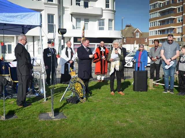 National Covid Day of Reflection in Bexhill on March 9 2025.