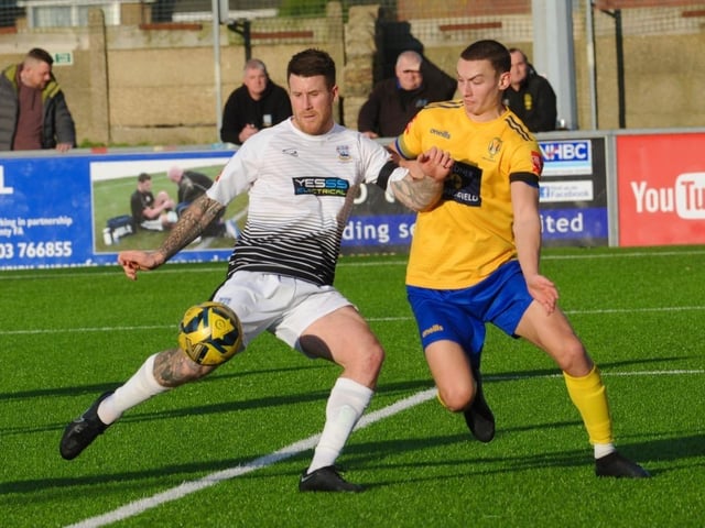 Action, celebration and crowd pictures from Lancing v Littlehampton Town at Culver Road