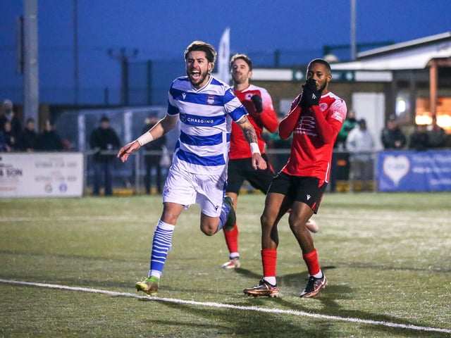Action from Eastbourne Borough's draw at home to Oxford City in National League South