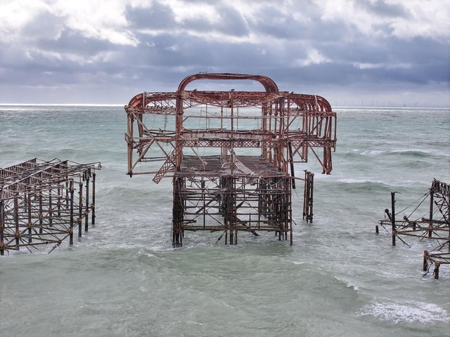 Storm Austen - West Pier Partial Collapse 23/10/26.