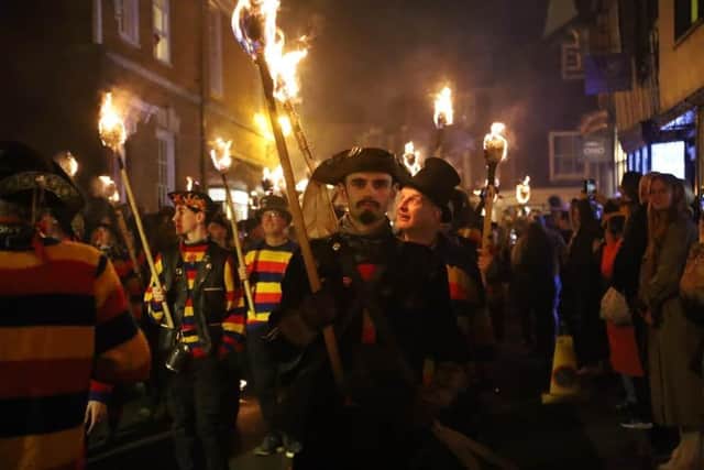 Rye Bonfire 2022. Picture by Andrew Clifton