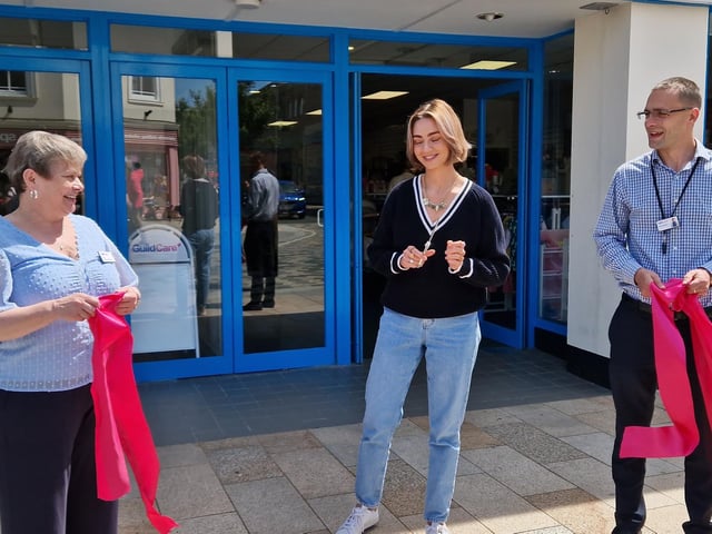 Inside Guild Care's new shop dedicated to children's toys, clothes and equipment, as influencer Jen Graham, known as Charity Shop Girl cuts the ribbon to officially open the Portland Road store