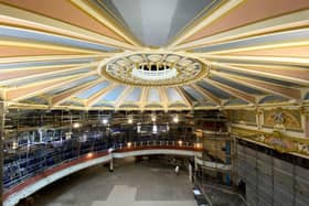 Brighton Hippodrome theatre with restored plaster ceiling
