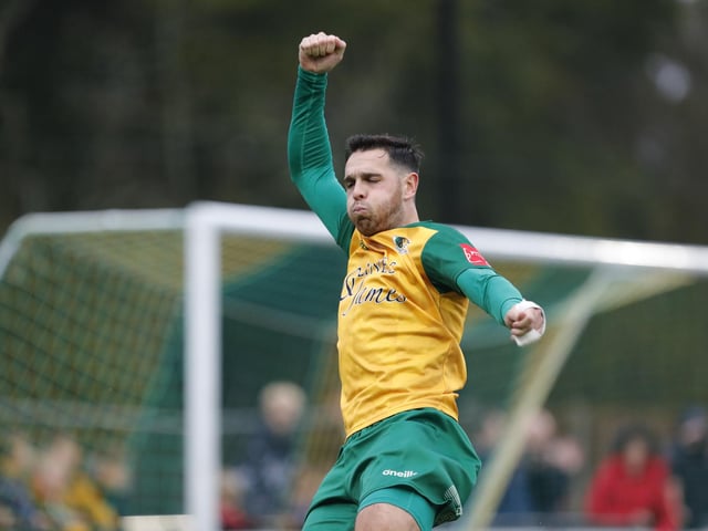 Match action from Horsham's 3-2 win over Potters Bar Town on Saturday