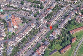 Police are appealing for witnesses after a car was in collision with a car and a pedestrian in Freshfield Road, Brighton. Picture courtesy of Google
