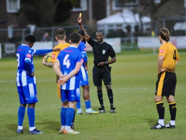 Action from Littlehampton Town's 1-1 draw with East Grinstead Town in the Isthmian south east division at The Sportsfield