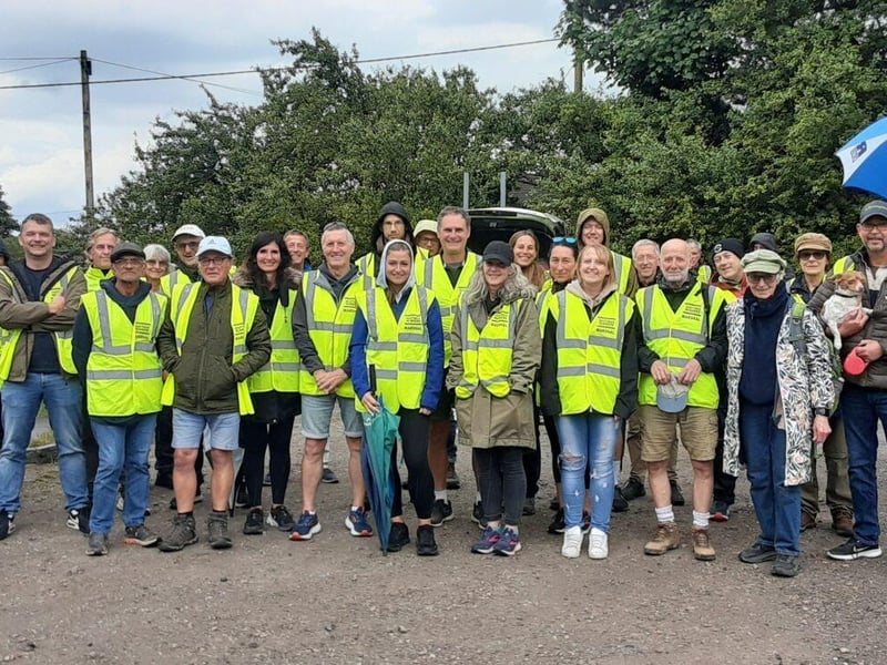 the volunteers on parade!